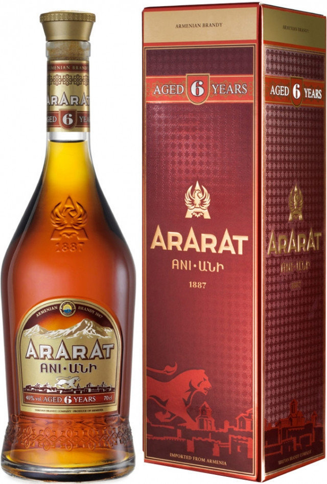 

Бренди Ararat Ani 6 years old 0.7л, 40%, gift box