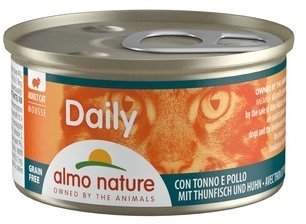 

Almo Nature Adult Cat Daily Mousse с тунцом и курицей 85 г