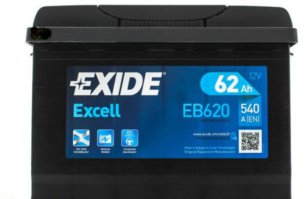 Акб exide 60ah. Eb620 Exide. Exide Excell eb620 62 Ач. Аккумулятор Exide eb620. Аккумулятор Exide Excell eb620 1.