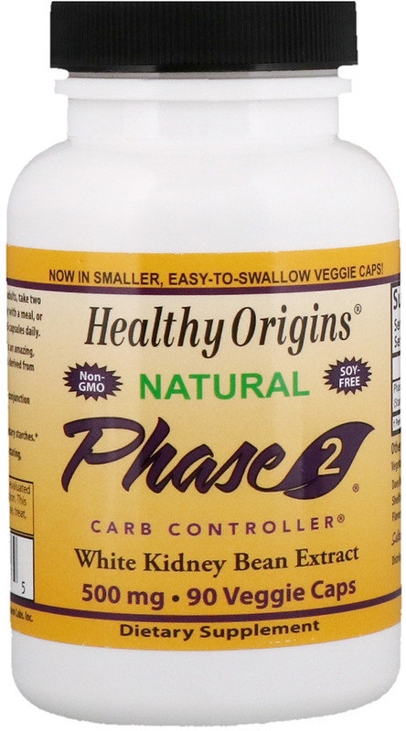 

Healthy Origins, Phase 2 Carb Controller, White Kidney Bean Extract, 500 mg, 90 Veggie Caps (Discontinued Item) (HO77333)