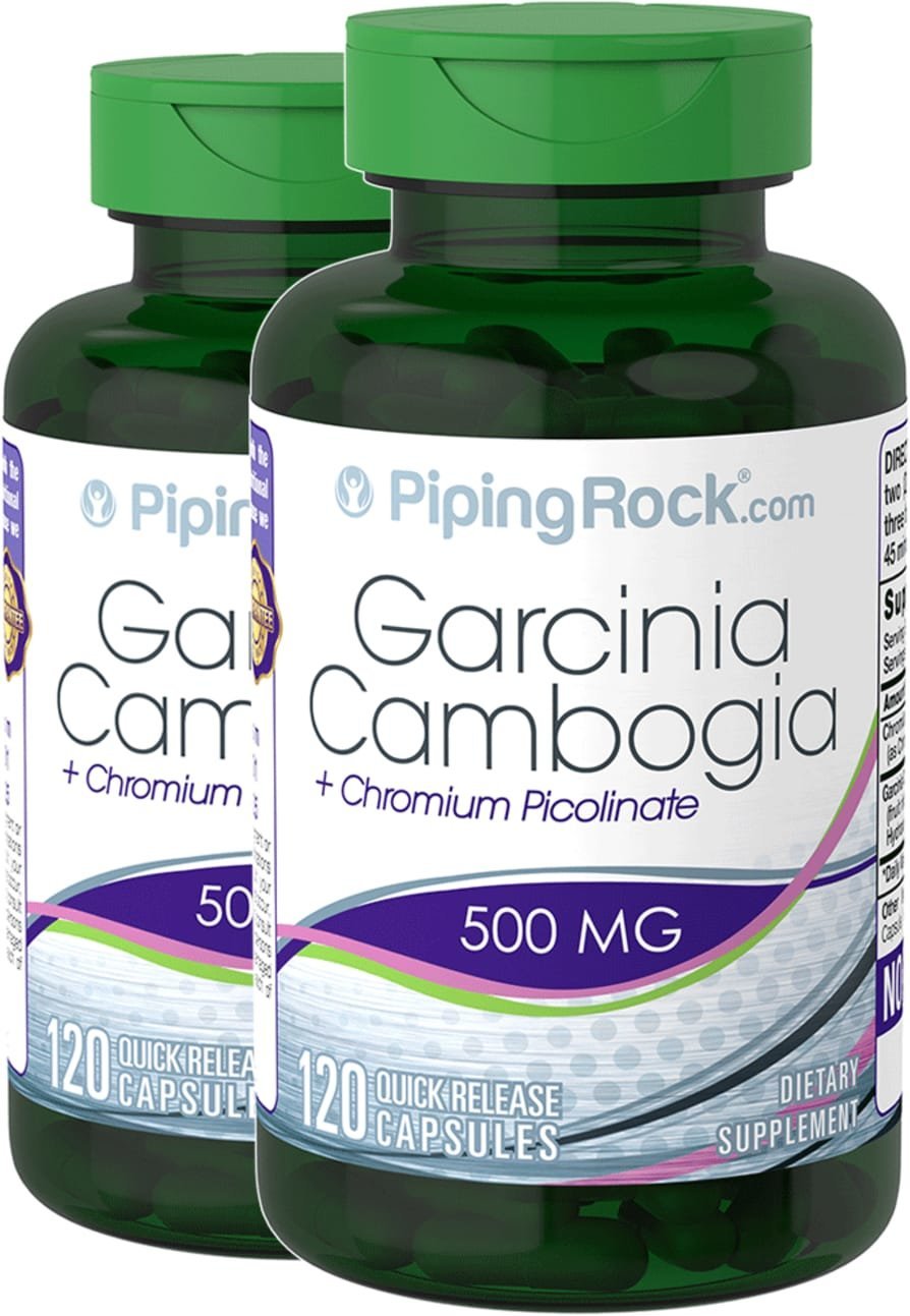 

Piping Rock Garcinia Cambogia Plus Chromium Picolinate 120 Capsules