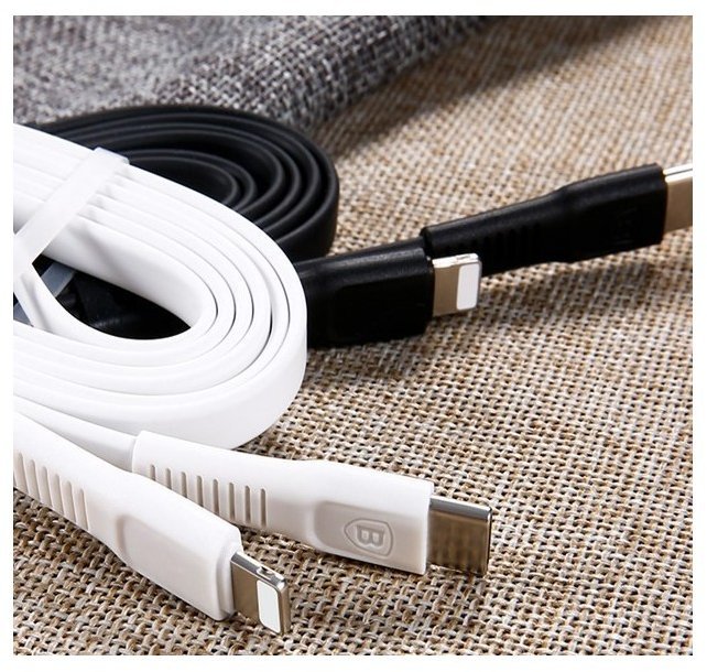 Акція на Baseus Cable USB-C to Lightning Tough 2m White (CAZYSC-B02) від Stylus