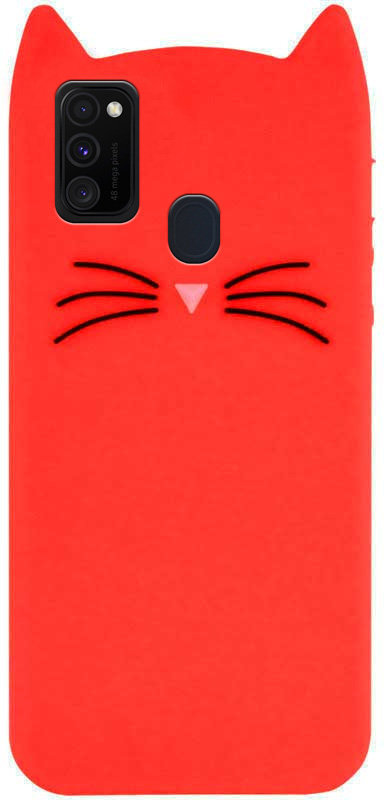 

Tpu Case 3D Cat Red for Samsung M307 Galaxy M30s / M215 Galaxy M21