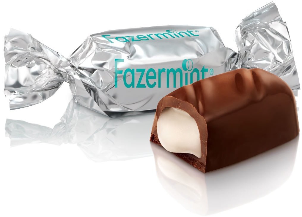 

Конфеты "Fazermint chocolate creams" с мятной начинкой Fazer, 150г (EDH6411401072680)