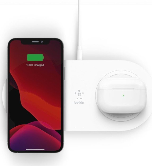 

Belkin Dual Wireless Charger 15W White (WIZ008VFWH)