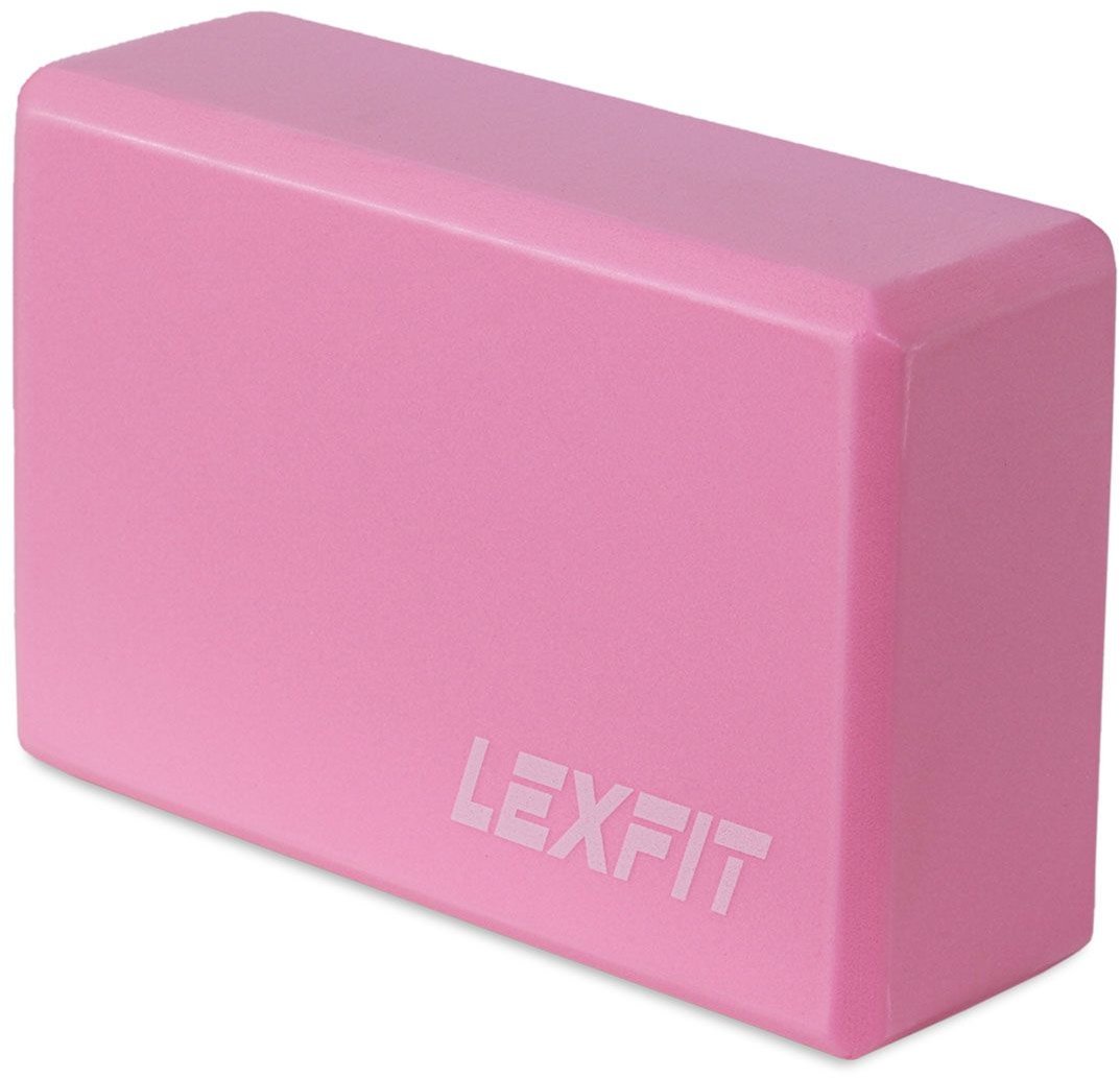 

Блок для йоги Usa Style Lexfit розовый LKEM-3042-3