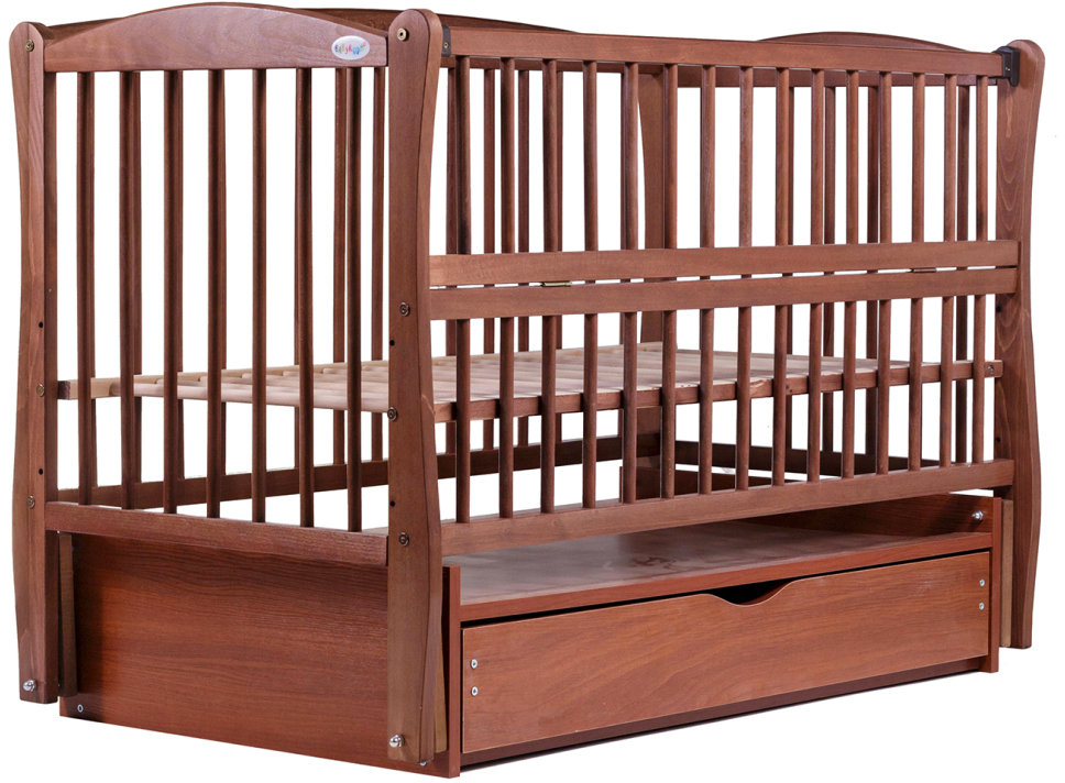 

Кровать Babyroom Еліт маятник, ящик, откидной бок DEMYO-5 бук тик (622020)