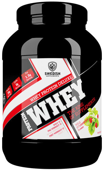 

Swedish Supplements Whey Protein Deluxe 1000 g /30 servings/ Wild Strawberry