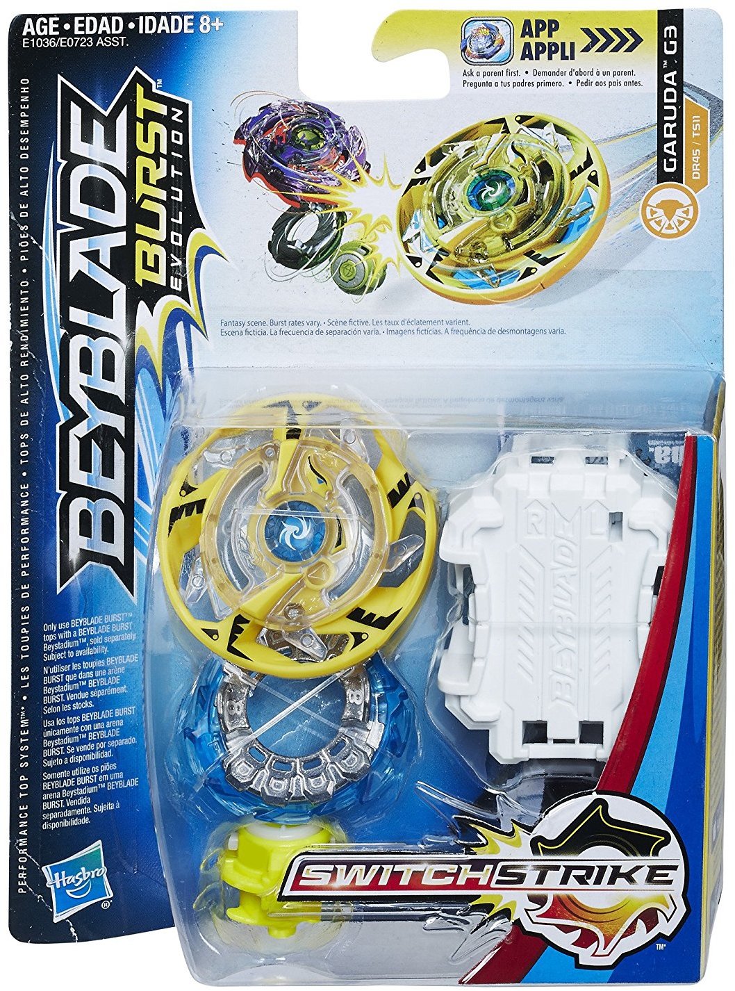 

Волчок Hasbro BeyBlade SwitchStrike с пусковым устройством Bey Sst Garuda G3 (E0723_E1036)