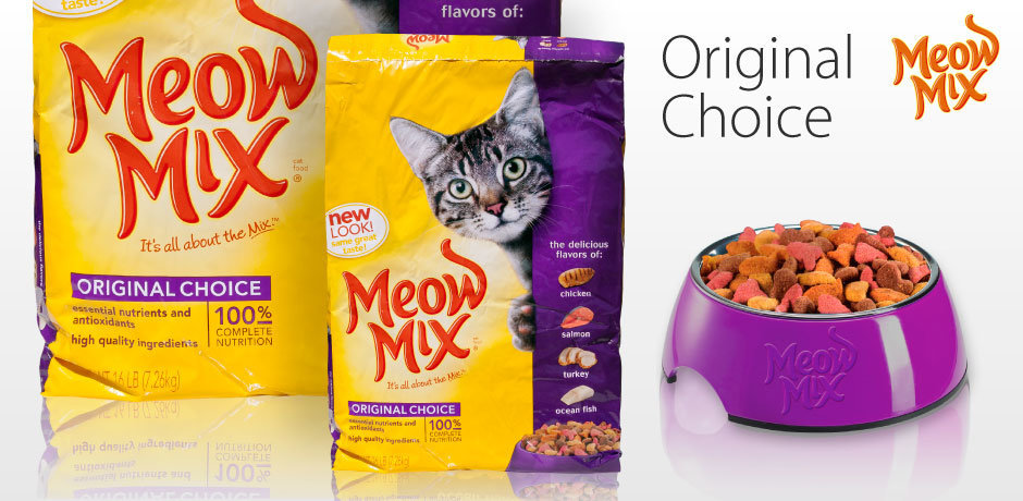 Original choice. Корм для кота Meow Mix.