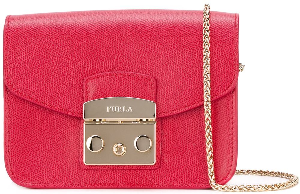 

Женская сумка кросс боди Furla Metropolis Mini красная (851170)