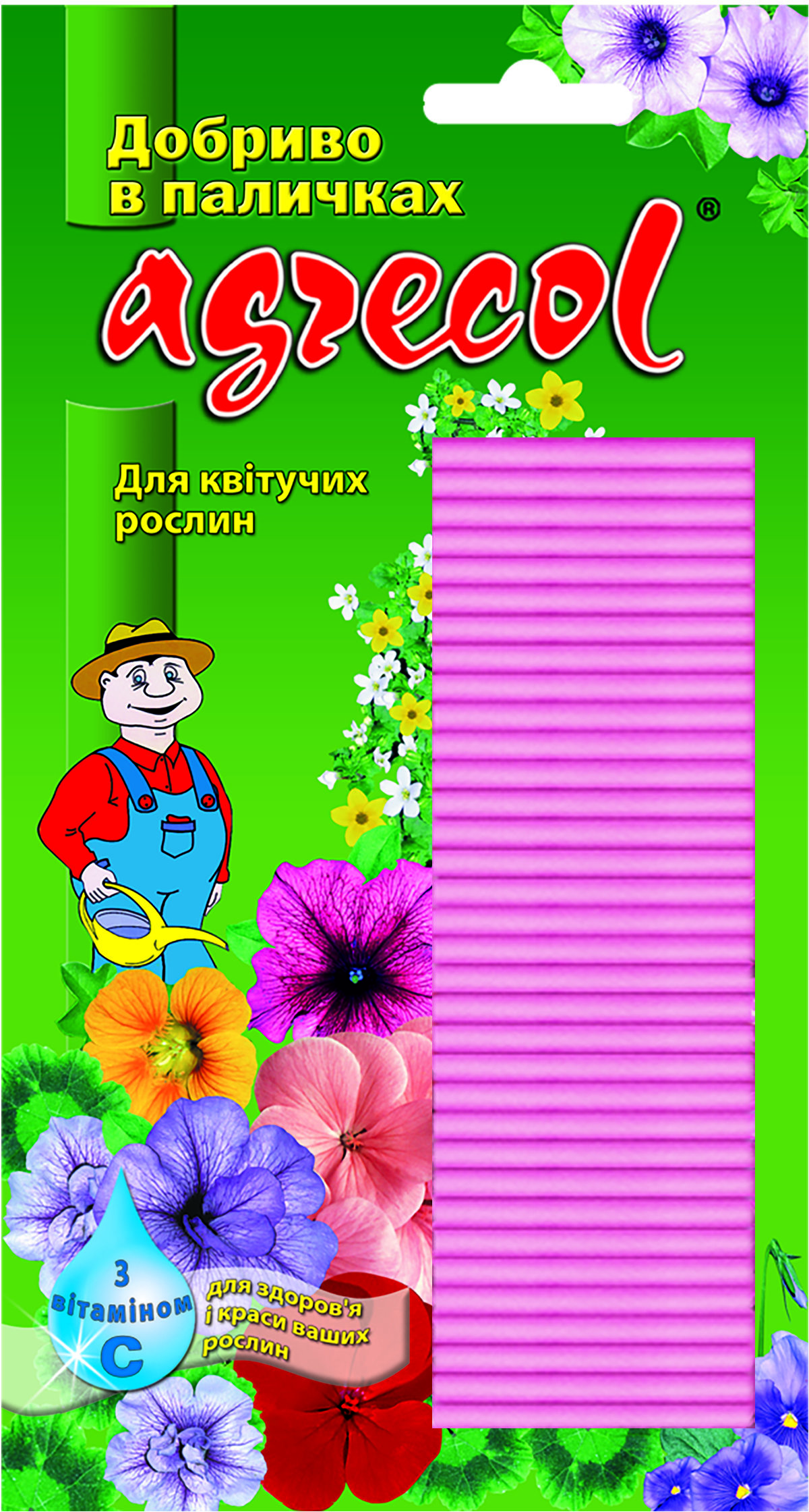 

Удобрение Agrecol в палочках для цветущих растений с витамином С, 30шт (30402)