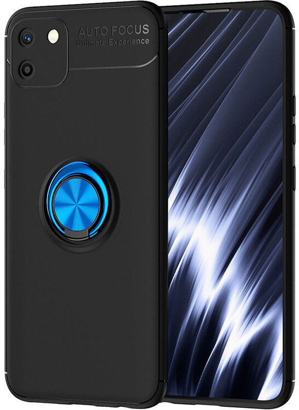 

Tpu Case Tpu Pc Deen ColorRing Magnetic Holder Black/Blue for Realme C11