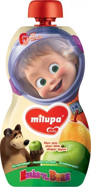 

Milupa пюре Маша и медведь яблоко и груша 100 г от 6 мес.