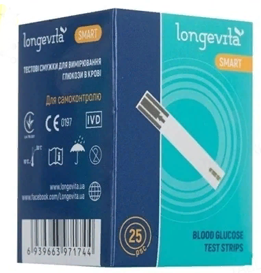 

Longevita Smart Тест полоски 25 шт (1х25 шт)