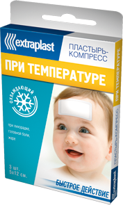 

Пластырь Extraplast компресс при температуре охлаждающий 5x12 см №3