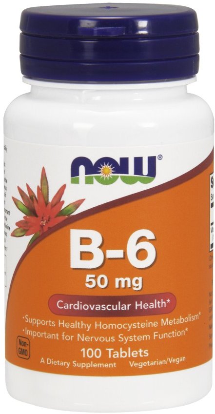 

Now Foods Vitamin B-6 50 mg Tablets 100 tabs