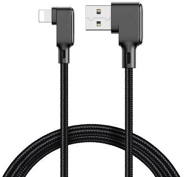 

Mcdodo Usb Cable to Lightning Glue 90 Degree 1.2m Black (CA-7510)