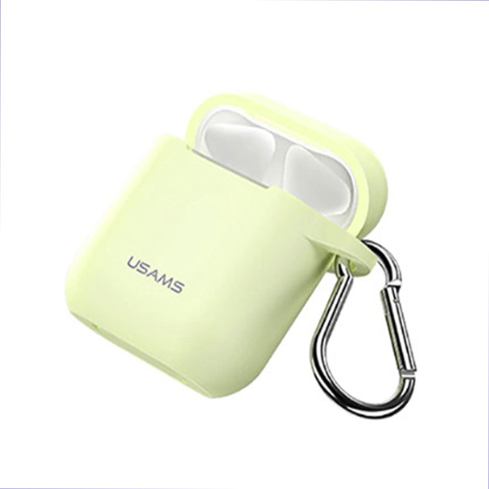 

Чехол для наушников Usams Silicone Case with Belt Fluorescent (BH423AP05) for Apple AirPods