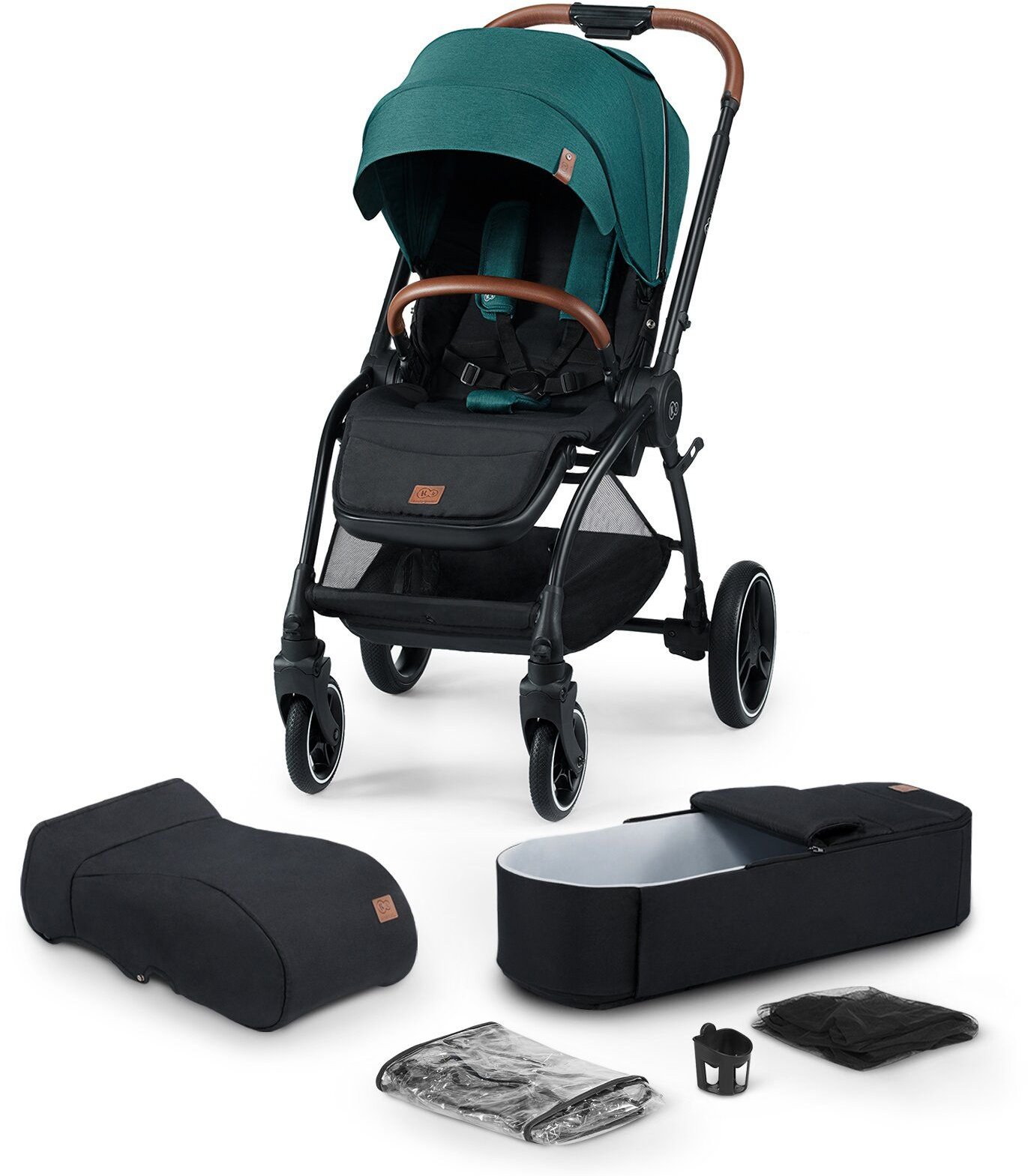 

Универсальная коляска 2 в 1 Kinderkraft Evolution Cocoon Midnight Green (KKWEVCOGBL2000)