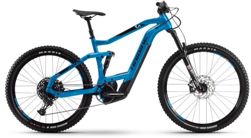 

Электровелосипед Haibike Xduro AllMtn 3.0 i625Wh 12 s. Sx 27.5", рама L, сине-черно-серый, 2020