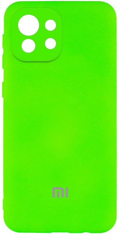 

Mobile Case Silicone Cover My Color Full Camera Neon Green for Xiaomi Mi 11 Lite