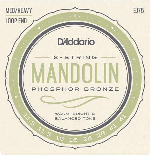 

Струны D`ADDARIO EJ75 Mandolin Phosphor Bronze Medium/Heavy 11.5-41