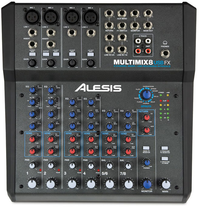 

Микшерный пульт Alesis Multimix 8 Usb Fx (MM8USBFXPTOOLS)