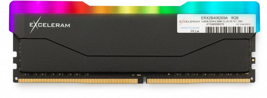 

Exceleram 8 Gb DDR4 2666 MHz Rgb X2 Series Black (ERX2B408269A)