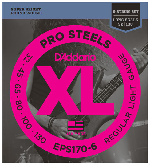 

Струны D`ADDARIO EPS170-6 Pro Steels Light 6 String 32-130