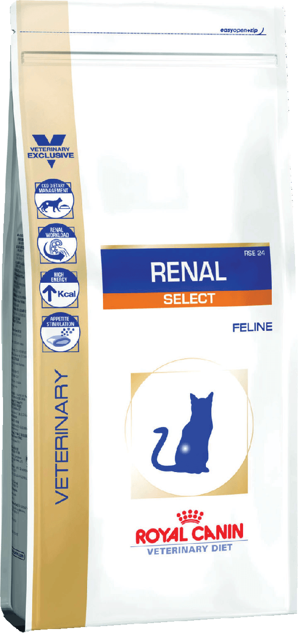 

Корм для кошек Royal Canin Renal Select Feline при почечной недостаточности, 4 кг