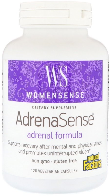 

Natural Factors, WomenSense, AdrenaSense, Adrenal Formula, 120 Vegetarian Capsules (NFS04942)