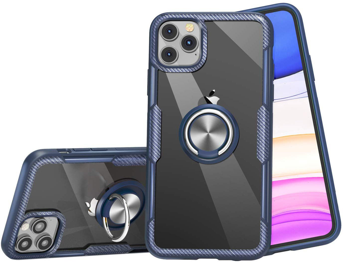 

Tpu Case Tpu Pc Deen CrystalRing Clear/Navy Blue for iPhone 11 Pro