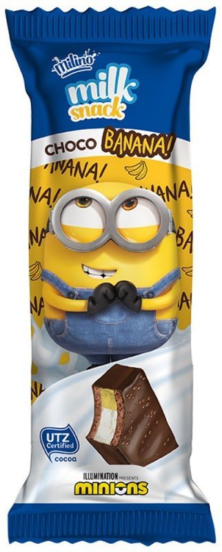 

Бисквитное пирожное Milino Minions Snack (со вкусом банана), 30 г (WT3716)