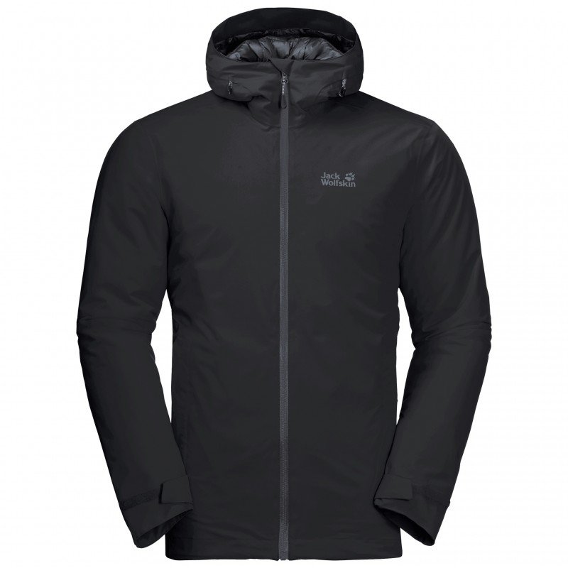 

Куртка Jack Wolfskin Argon Storm Jacket 1111722-6000 52 черная зимняя с капюшоном