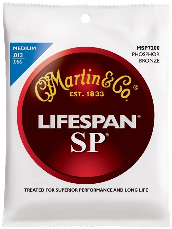 

Струны Martin MSP7200 Sp Lifespan 92/8 Phosphor Bronze Medium (13-56)