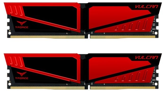 

Team 8 Gb (2x4GB) DDR4 2400 MHz Vulcan Red (TLRED48G2400HC14DC01)