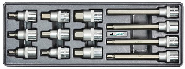 

Whirlpower Набор головок Hex 5-19мм 1/4" 13шт. ложемент