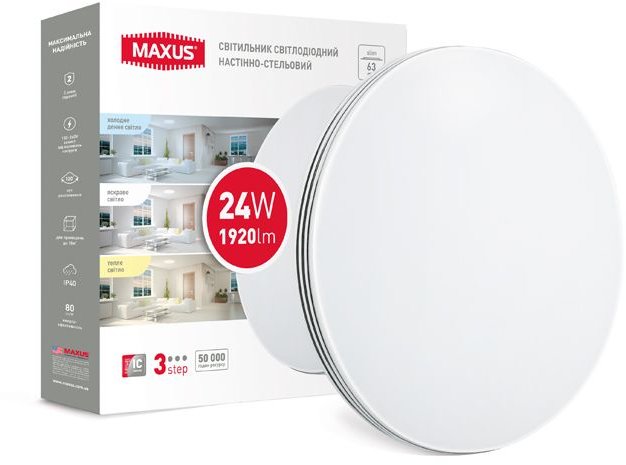 

Maxus Cl 3-step 24W 3000-6500K круг (1-MCL-0224-3S-C)