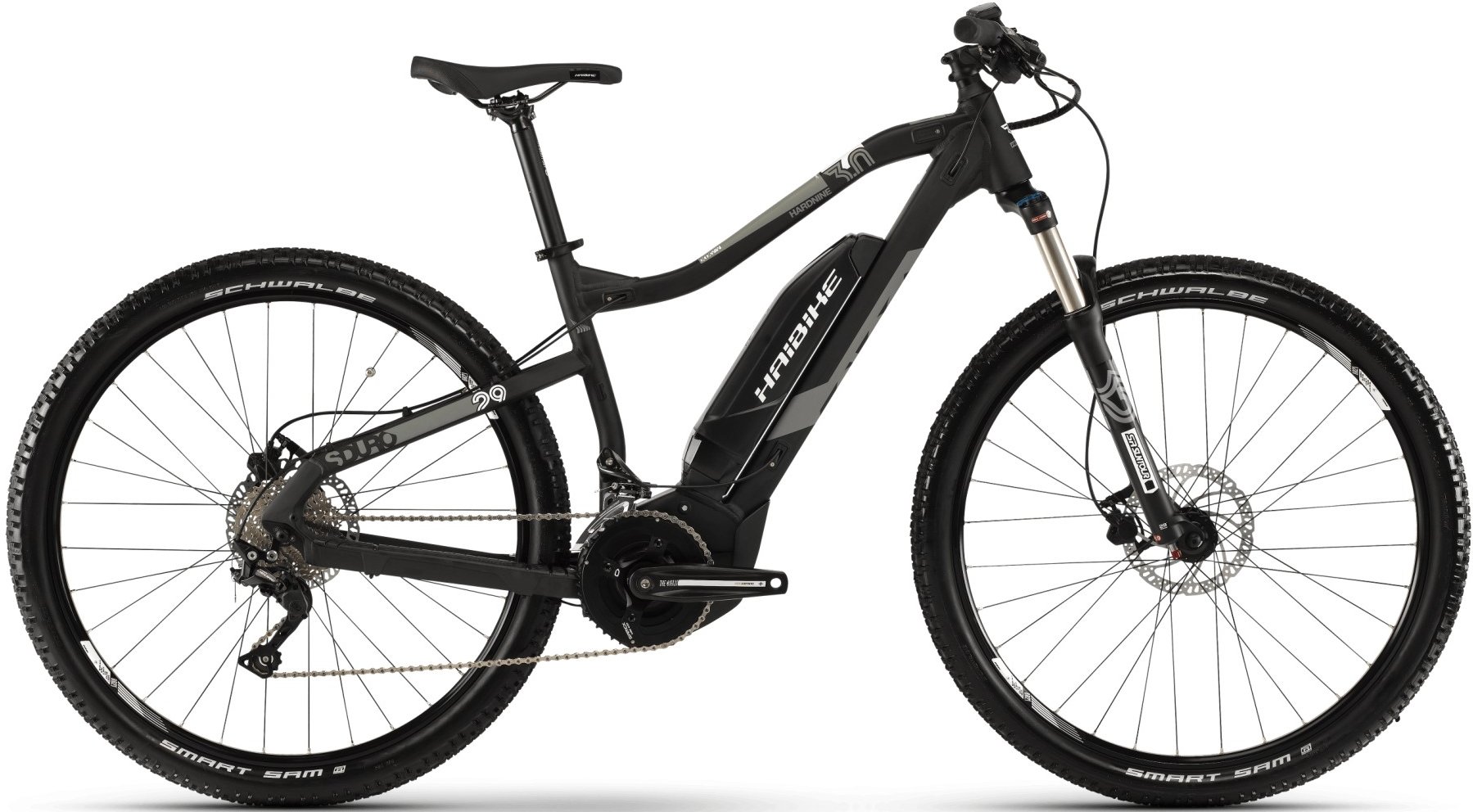 

Электровелосипед Haibike Sduro HardSeven 3.0 500Wh 27,5", рама M, черно-серо-белый матовый, 2019