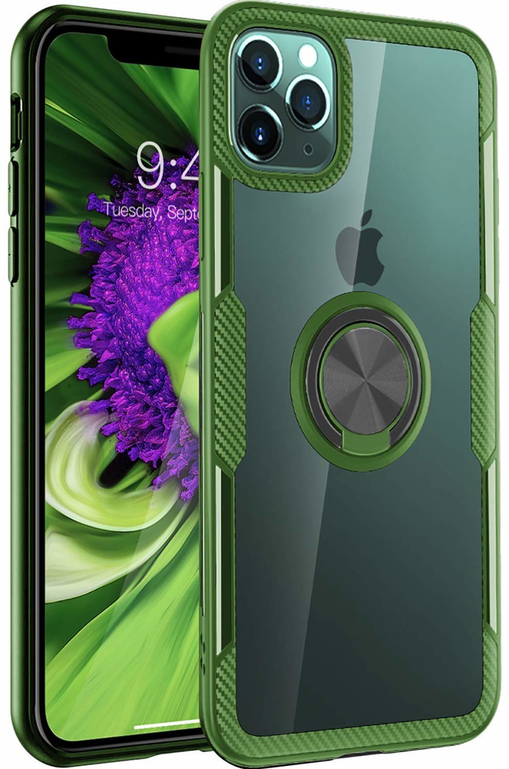 

Tpu Case Tpu Pc Deen CrystalRing Clear/Olive for iPhone 11 Pro