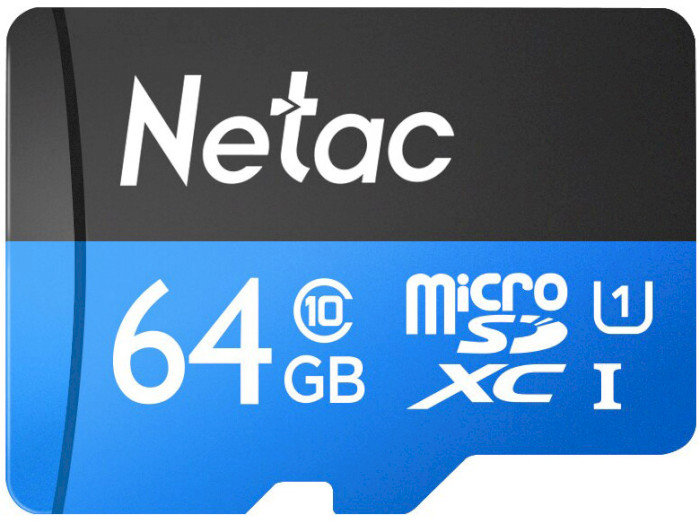 

Netac 64GB microSD class 10 UHS-I U1 (NT02P500STN-064G-R)