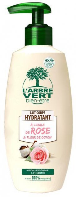 Акція на L’Аrbre Vert Молочко для тела увлажняющее с маслом розы 250 ml від Stylus