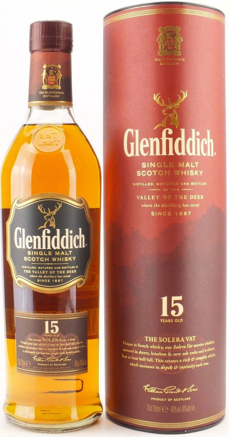 

Виски Glenfiddich 15 Years Old 0.7л в металлическом тубусе (DDSAT4P083)