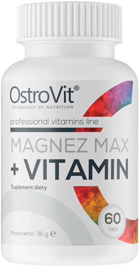 

OstroVit Magnez Max + Vitamin 60 tabs