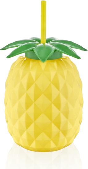 

Стакан Qlux Eco Pineapple Bottle Ананас с трубочкой 0.8 л (L-00807)