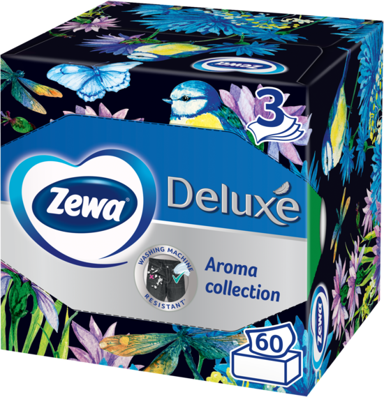 Акція на Zewa Deluxe Aroma Col Салфетки косметические с ароматом 60 шт. від Stylus
