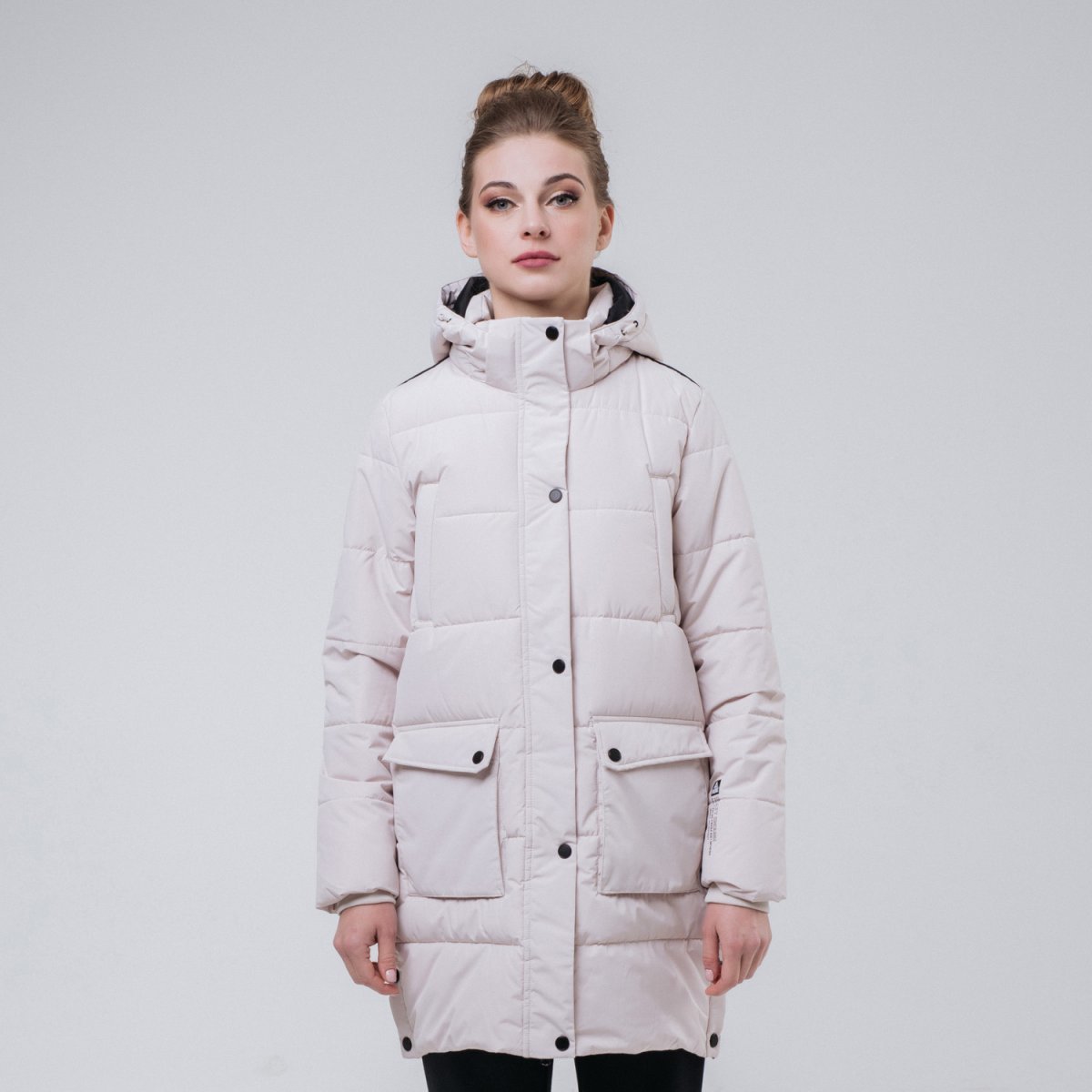 

Куртка Peak FW594172-KHA 40 бежевая демисезон с капюшоном