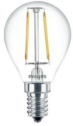 

Лампа светодиодная декоративная Philips Led Fila Nd E14 2.3-25W 2700K 230V P45 1CT Apr (929001180207)