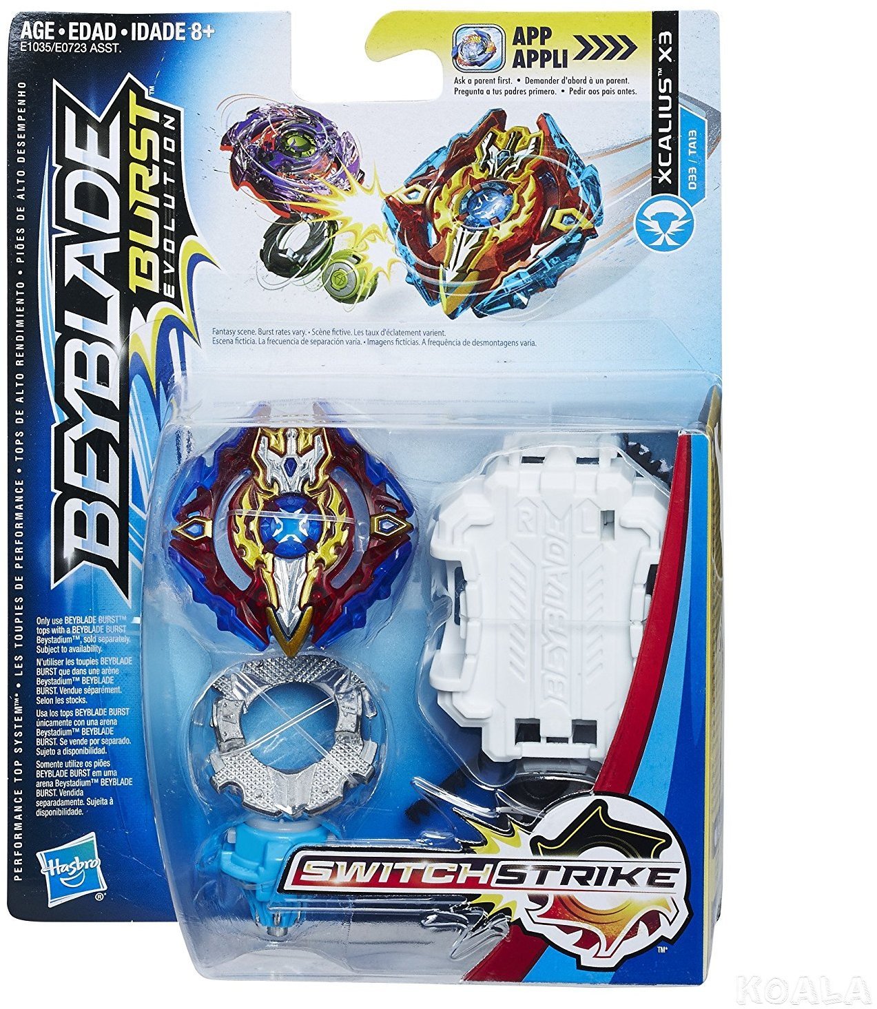 

Волчок Hasbro BeyBlade SwitchStrike с пусковым устройством Bey Sst Xcalius X3 (E0723_E1035)